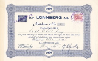 1941 Matkalaukkuyhtiö Lönnberg Oy, Karjaa