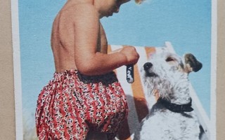 Lapsi ja koira rantatunnelmissa, p. 1947