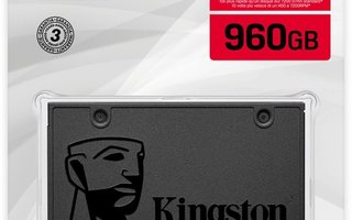 Kingston A400 960GB 2.5" SSD-levy (UUSI)