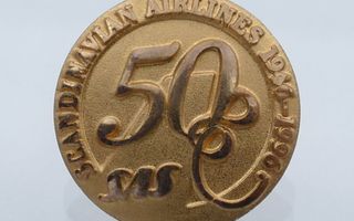 SAS 50  Scandinavian Airlines 1946-1996 pinssi