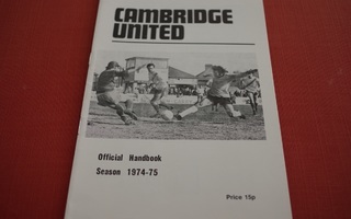 Kausiohjelma Cambridge United 1974-75
