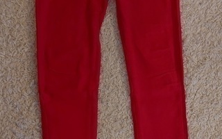 Punaiset housut farkut koko S