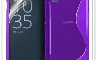 Sony Xperia XZ - Violetti geelikuori & suojakalvo #23279