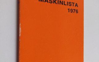 Maskinlista 1976