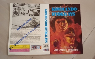 Kommandohyökkäys VHS kansipaperi / kansilehti