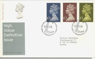 Englanti Mi 732-4 FDC Ruotsiin