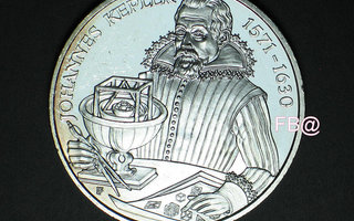 2002 Itävalta 10euro hopea juhlaraha Kepler ja Eggenberg