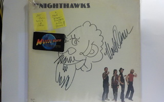 THE NIGHTHAWKS - S/T EX/X- LP + MARK WENNER NIMIKIRJOITUS!!!