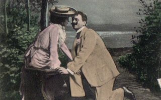 Vanha postikortti- romantiikkaa