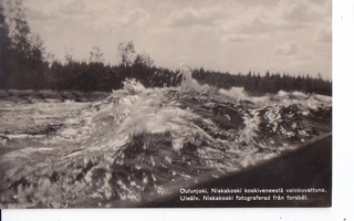 VANHA Postikortti Oulujoki Kajaani Niskakoski 1930-l