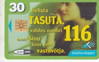 Puhelinkortti Eesti  Telefon 30 p253
