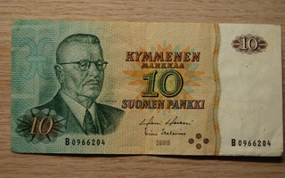 10 markka seteli 1980 Suomi, Paasikivi