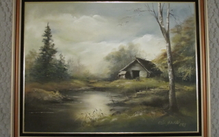 Reijo Malkki öljyvärityö, 107 x 83 cm