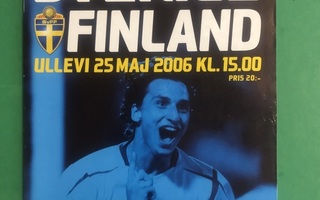 Otteluohjelma: Ruotsi-Suomi. 2006. Zlatan ym..