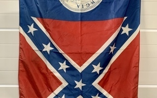 Vintage State of Georgia lippu, Rebel. Made in USA