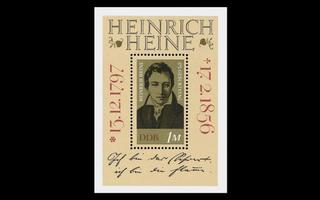 DDR 1814BL37 ** Heinrich Heine (1972)