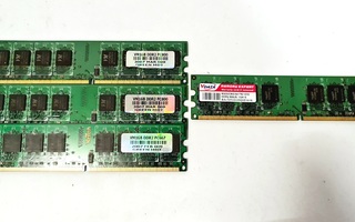 4kpl 1gb DDR2 muisteja pöytäkoneeseen