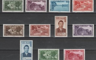 (S0534) VIETNAM, 1951 (Landscapes and Emperor Bao-Dai). MLH*