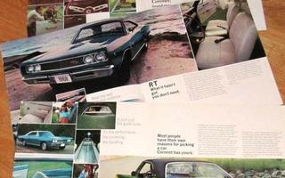 1968 Dodge Coronet  esite - KUIN UUSI -  ISO - 12 sivua