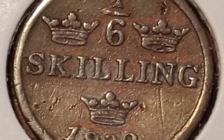 Sweden 1/6 skilling 1832