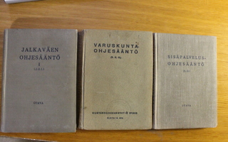 Sisäpalveluohjesääntö 1937, Jalkaväen ohj. 1932, Varuskunt