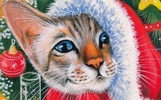 Irina Garmashova: Joulukuusi ja kissa