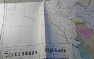 Gylden,C W: Suomenmaan korko-kartta 1850/1972 uusintapainos
