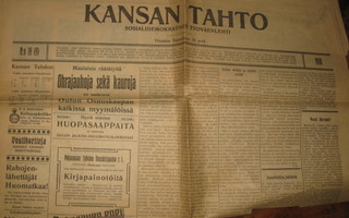 Sanomalehti  Kansan Tahto  25.1.1910