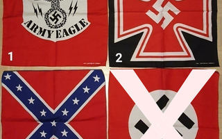 Army Eagle, Rautaristi, Etelävaltiot lippu ym. Bandanat