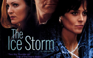 Jäämyrsky 1997 Ang Lee. Kline, Weaver, Ricci, Wood, Maguire