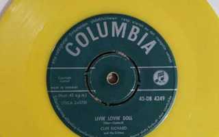 Cliff Richard - Livin 'Lovin' Doll NOR -59 YELLOW VINYL