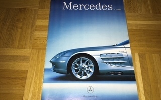 Esite Mercedes henkilöautomallisto 2003. Mallisto