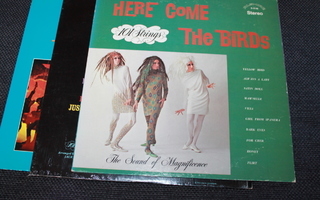 The Beatles, The Birds, Carole King LP 3 kpl yht. 6e