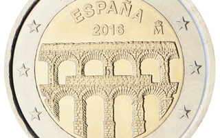 2€ Juhlaraha Espanja 2016 Aqueduct of Segovia