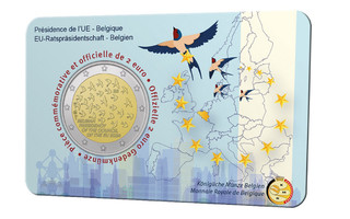 Belgia 2 € 2024 Euroopan Unionin puheenjohtajuus, coincard