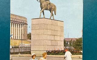 Postikortti Helsinki **Mannerheim patsas