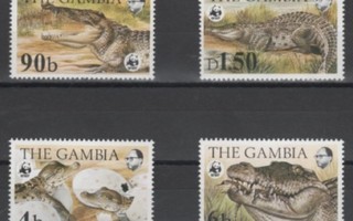 (S1791) GAMBIA, 1984 (WWF. Nile Crocodile). Mi ## 517-520