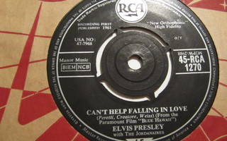 Elvis Presley Can't Help Falling In 7" sinkku UK 45-RCA 1270