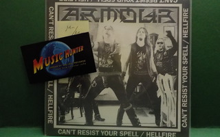 ARMOUR - CAN´T RESIST YOUR SPELL / HELLFIRE M-/M- 7" SINGLE