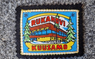 Rukahovi Kuusamo  vintage kangasmerkki