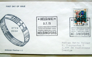 Jakobstars Filatelister r.f  ETYK Helsinki 3.7-73 (97)