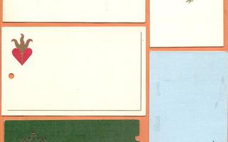 2-osaisia Taittopkortteja 1970- 80-luvuilta: 37 + 10 kpl