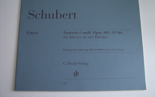 Schubert, FANTASIA f-molli, op 103, 4-kätinen, piano