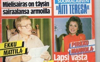 Elämä n:o 12 1986 Pirkko Mannola. Ekku Mattila. Urpo Puhakka