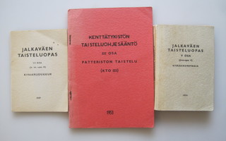 Kolme suomalaista taisteluopasta (1947–1954)