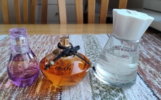 Yves Rocher 30 ml, Cash 90 ml, Burberry 100 ml