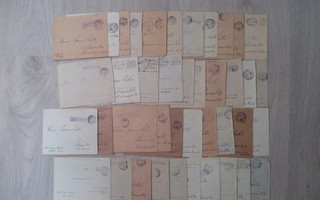 Kenttäposti kirjekuoria.1941-1944. 41 kpl.
