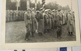 VANHA Valokuva Natsi Saksa Suomalaiset SS-miehet Valanteko