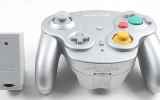 Gamecube Wavebird Platinum Controller