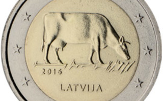 2€ Juhlaraha Latvia 2016 Agricultural Industry